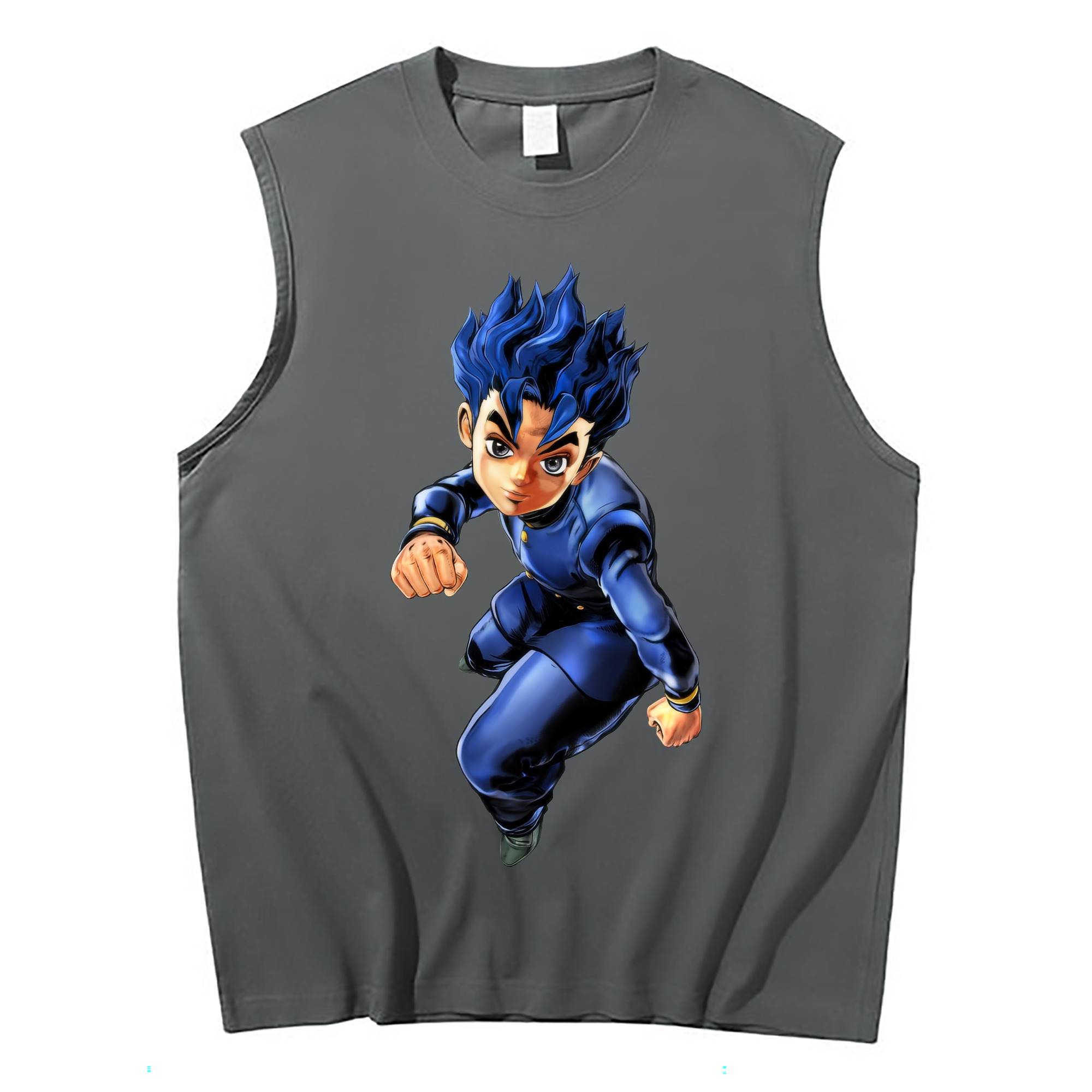 （画像用） ジョジョの奇妙な冒険 広瀨康一 JoJo's Bizarre Adventure Hirose Koichi コットン100％タンクトップ（フロントプリント）